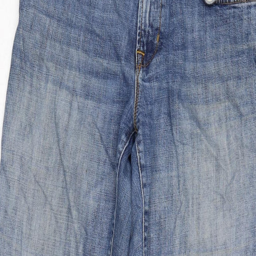 Gap Womens Blue Cotton Blend Bootcut Jeans Size 28 in L28 in Regular Zip