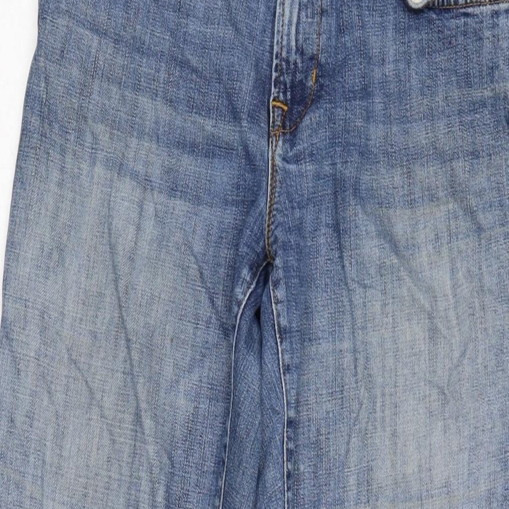 Gap Womens Blue Cotton Blend Bootcut Jeans Size 28 in L28 in Regular Zip