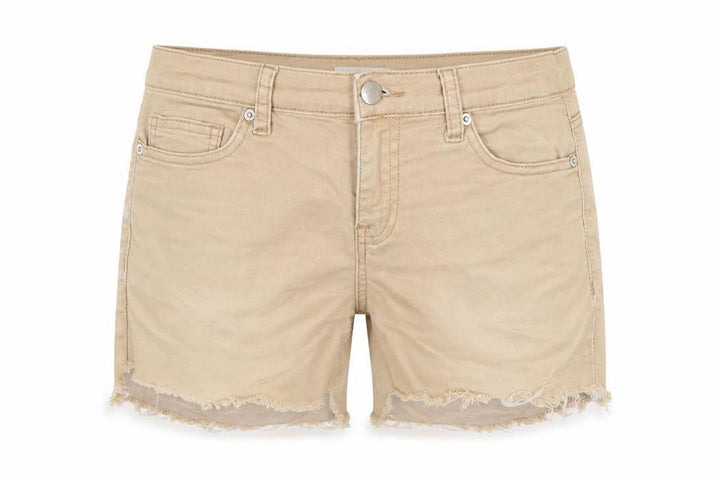 Forever 21 Womens Beige Cotton Culotte Shorts Size 30 in Regular Zip - Distressed