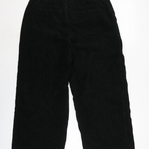 Uniqlo Womens Black Cotton Trousers Size 28 in L22 in Regular Zip