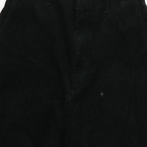 Uniqlo Womens Black Cotton Trousers Size 28 in L22 in Regular Zip