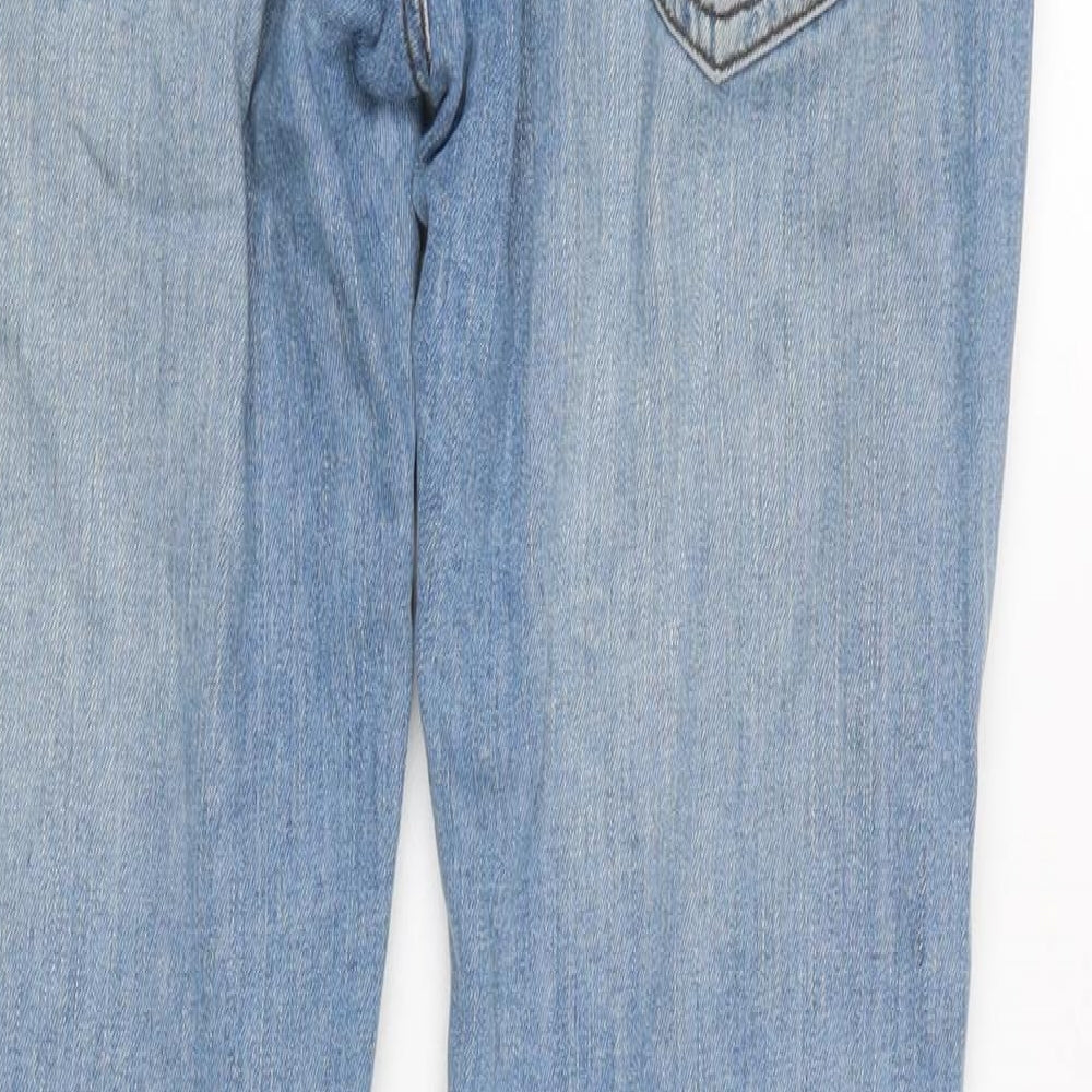 Denim & Co. Mens Blue Cotton Blend Skinny Jeans Size 32 in L32 in Regular Button