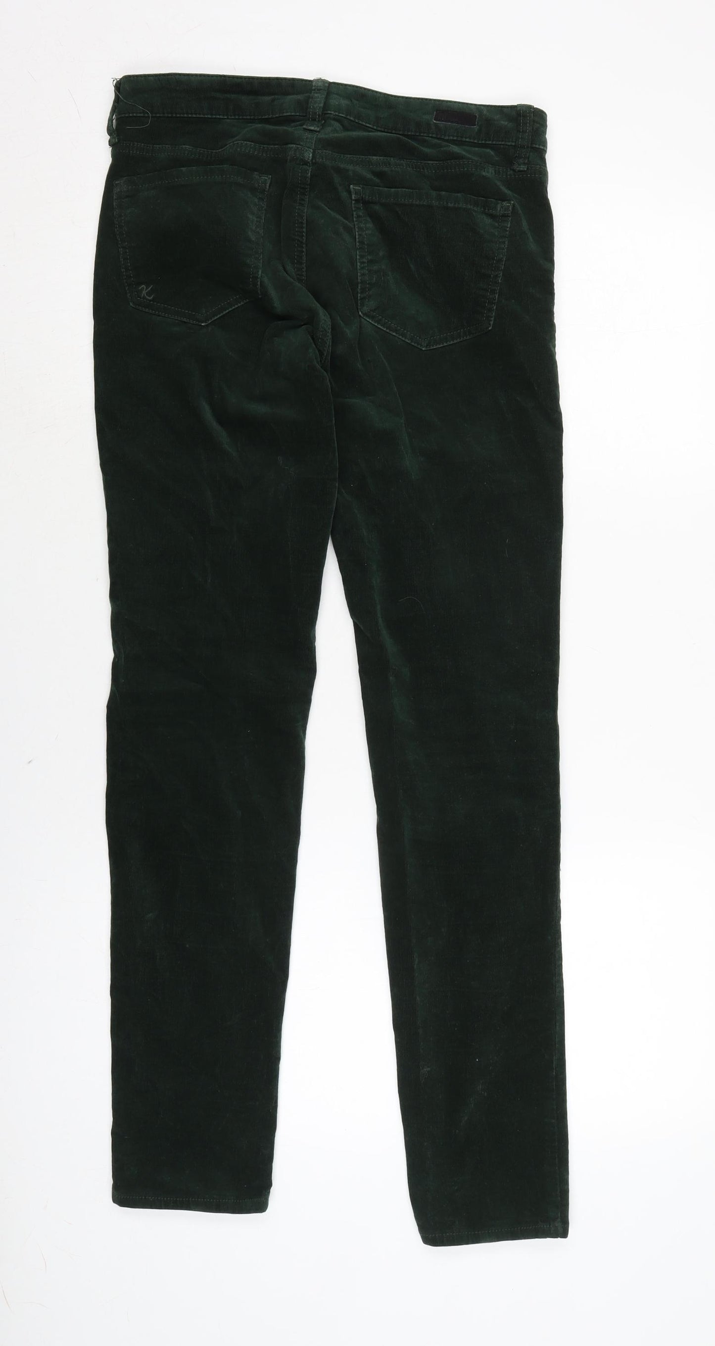 KUT from the Kloth Womens Green Cotton Trousers Size 30 in L29 in Regular Zip