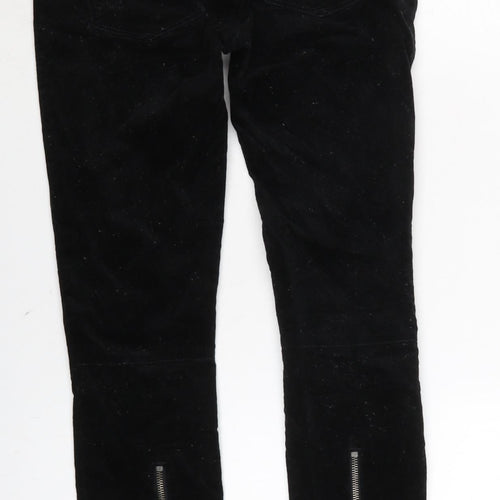 Gap Womens Black Cotton Trousers Size 26 in L25 in Regular Zip - Zips to back.