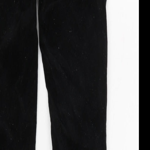 Gap Womens Black Cotton Trousers Size 26 in L25 in Regular Zip - Zips to back.