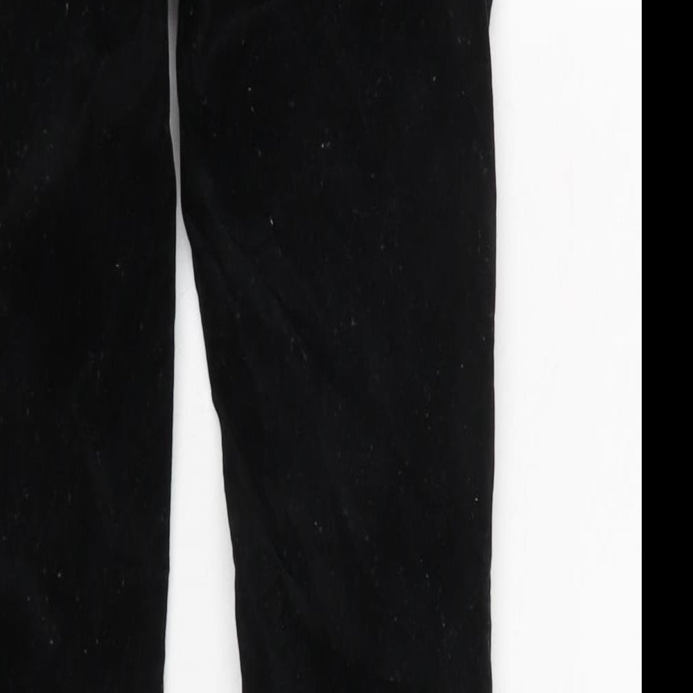 Gap Womens Black Cotton Trousers Size 26 in L25 in Regular Zip - Zips to back.