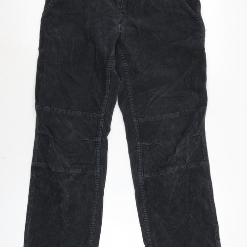 J.Galt Mens Grey Cotton Trousers Size S L29 in Regular Zip