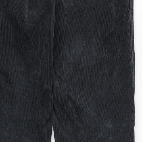 J.Galt Mens Grey Cotton Trousers Size S L29 in Regular Zip