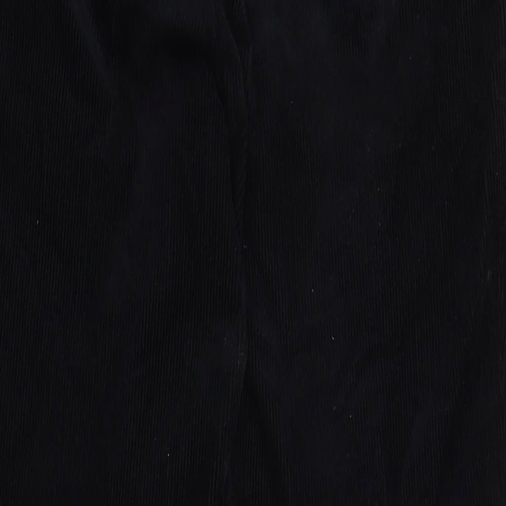 Uniqlo Mens Black Cotton Trousers Size 30 in L26 in Regular Zip