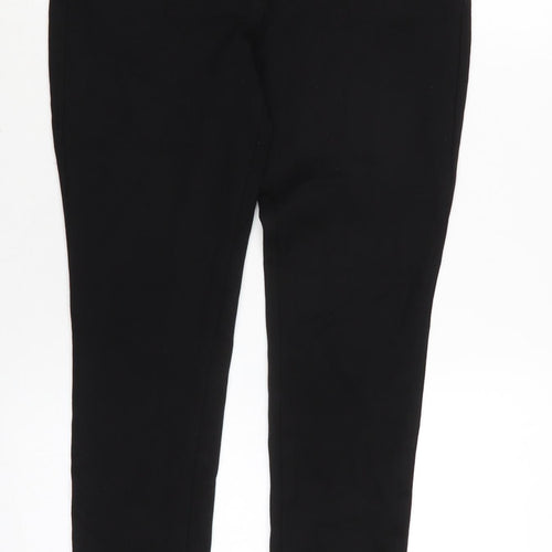 Monsoon Womens Black Polyester Trousers Size 28 in L26 in Regular Zip