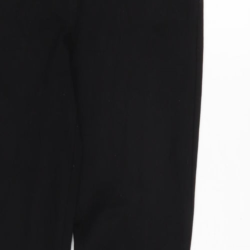 Monsoon Womens Black Polyester Trousers Size 28 in L26 in Regular Zip