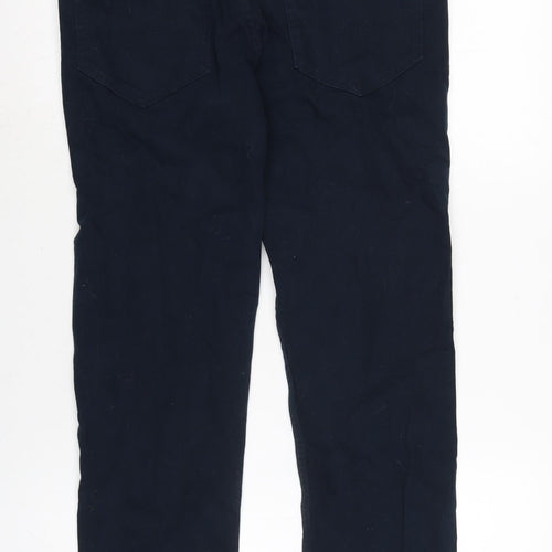 Denim & Co. Mens Blue Cotton Blend Straight Jeans Size 32 in L30 in Extra-Slim Zip