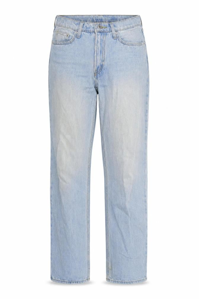 H&M Womens Blue Cotton Straight Jeans Size 4 L29 in Regular Zip