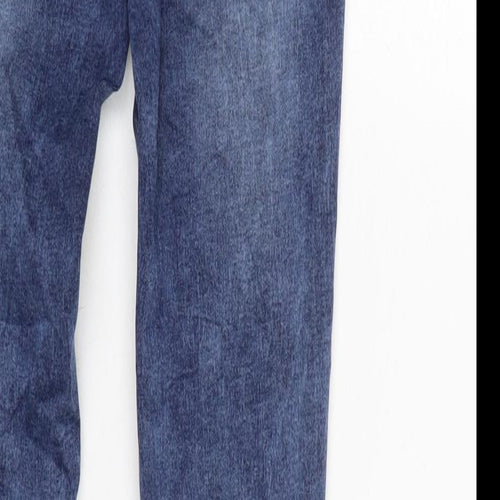 Toxik3 Womens Blue Cotton Blend Skinny Jeans Size 8 L27.5 in Regular Zip