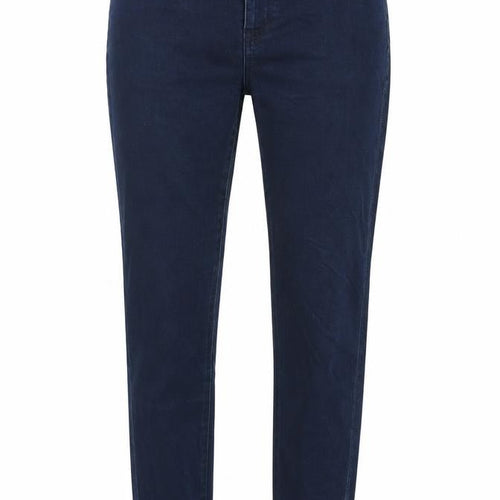 Denim & Co. Womens Blue Cotton Blend Straight Jeans Size 12 L27 in Regular Zip - Zips bottom of legs.