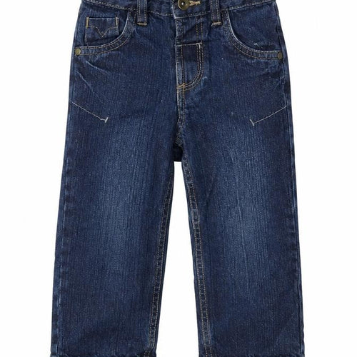 TU Girls Blue Cotton Capri Jeans Size 18-24 Months Button - Waist 18In-Inside Leg 13In.