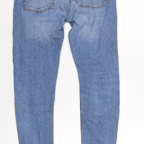 The Kooples Mens Blue Cotton Blend Tapered Jeans Size 32 in L30 in Regular Button