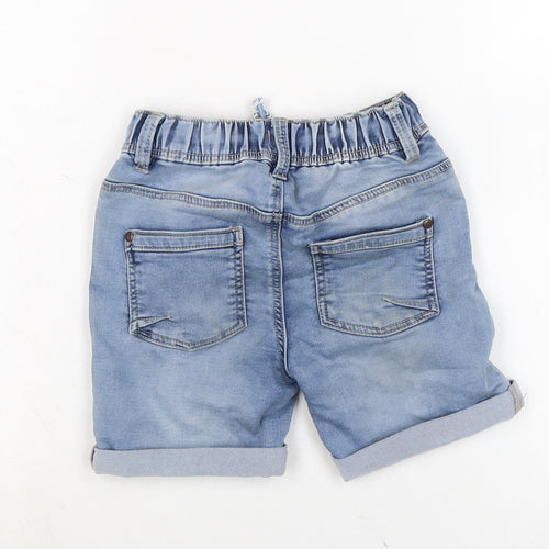 Nutmeg Boys Blue Cotton Biker Shorts Size 4-5 Years Regular Tie - Waist 20in.