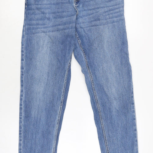 Joules Womens Blue Cotton Blend Straight Jeans Size 26 in L27 in Regular Zip