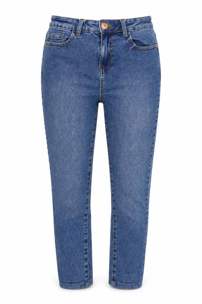 George Womens Blue Cotton Blend Tapered Jeans Size 10 L24 in Regular Zip