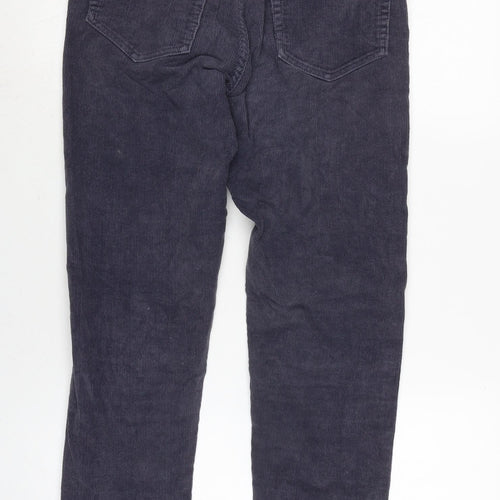 Pull&Bear Womens Grey Cotton Trousers Size 28 in L26 in Regular Zip