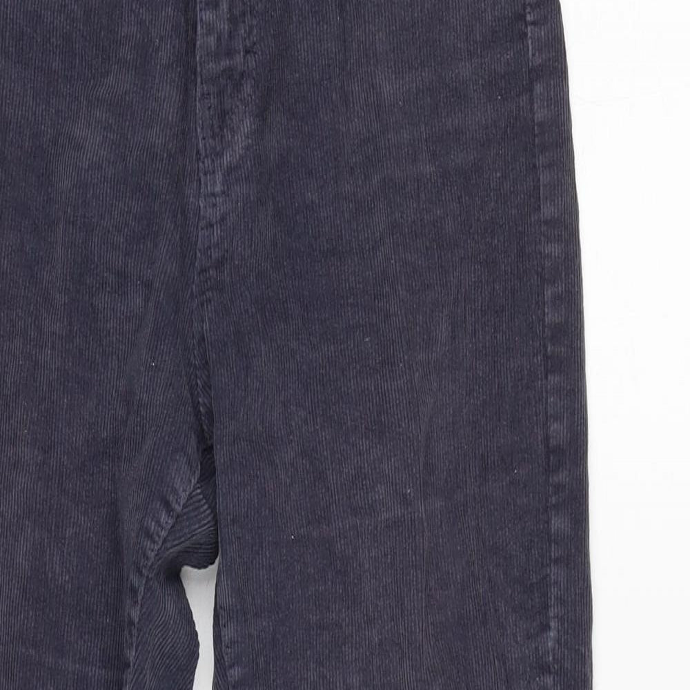 Pull&Bear Womens Grey Cotton Trousers Size 28 in L26 in Regular Zip