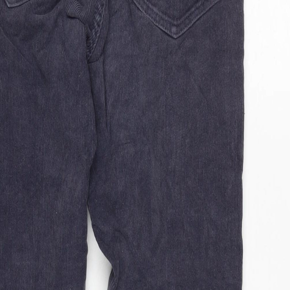 Pull&Bear Womens Grey Cotton Trousers Size 28 in L26 in Regular Zip