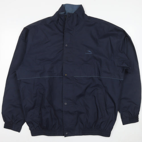 Donnay Mens Blue Jacket Size L Zip - Technical