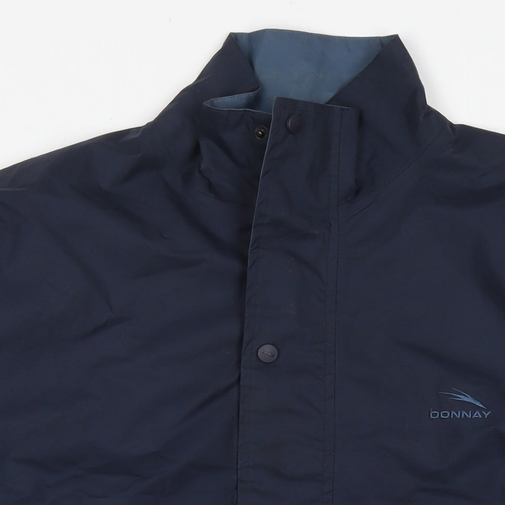 Donnay Mens Blue Jacket Size L Zip - Technical