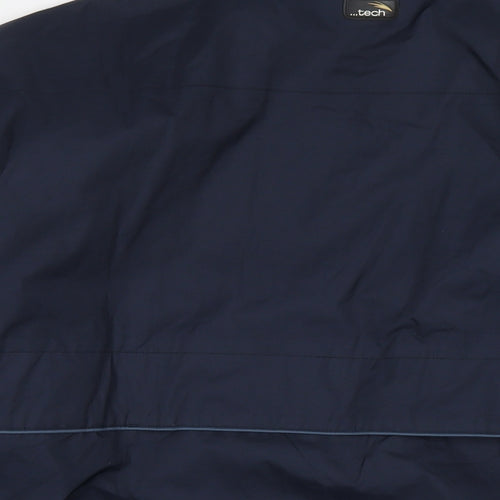 Donnay Mens Blue Jacket Size L Zip - Technical