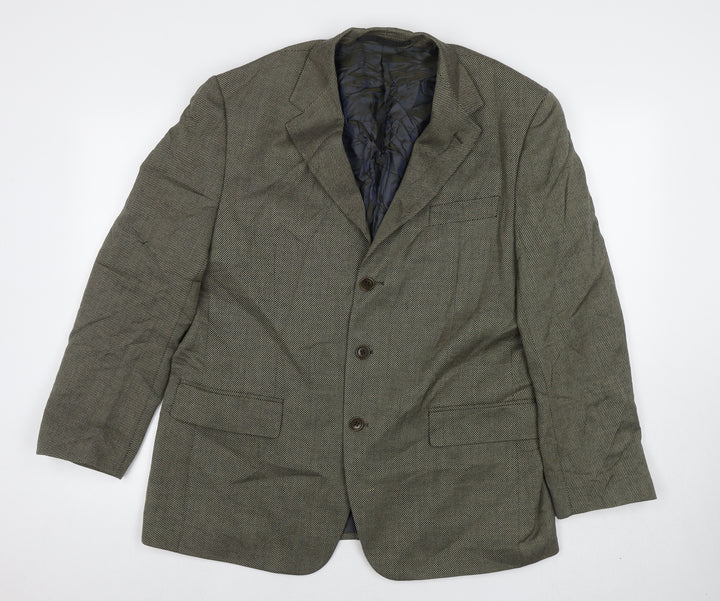 Marks and Spencer Mens Brown Wool Jacket Suit Jacket Size 42 Regular