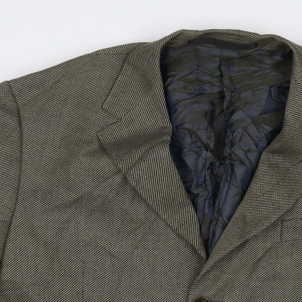Marks and Spencer Mens Brown Wool Jacket Suit Jacket Size 42 Regular