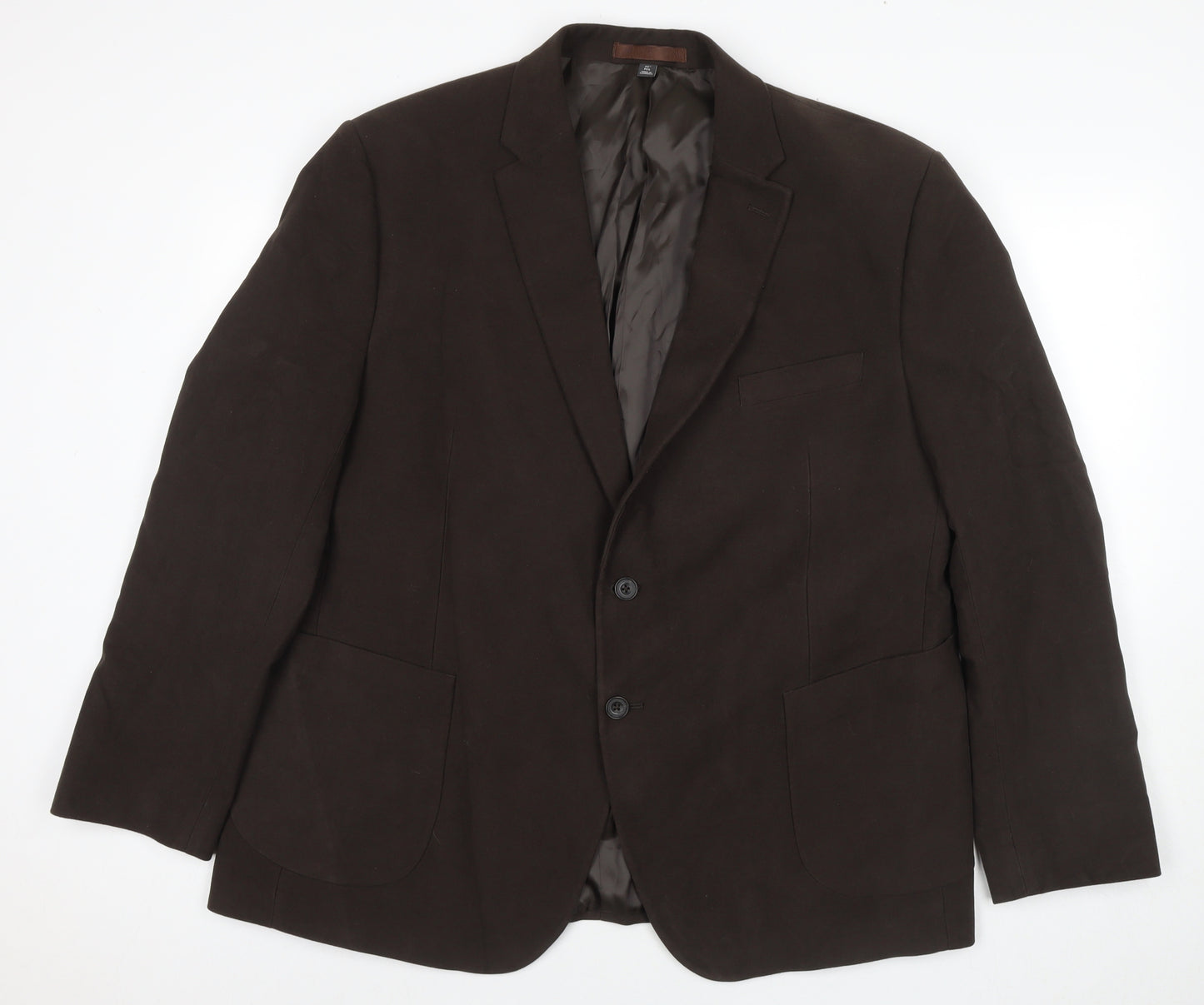 Marks and Spencer Mens Brown Cotton Jacket Suit Jacket Size 48 Regular