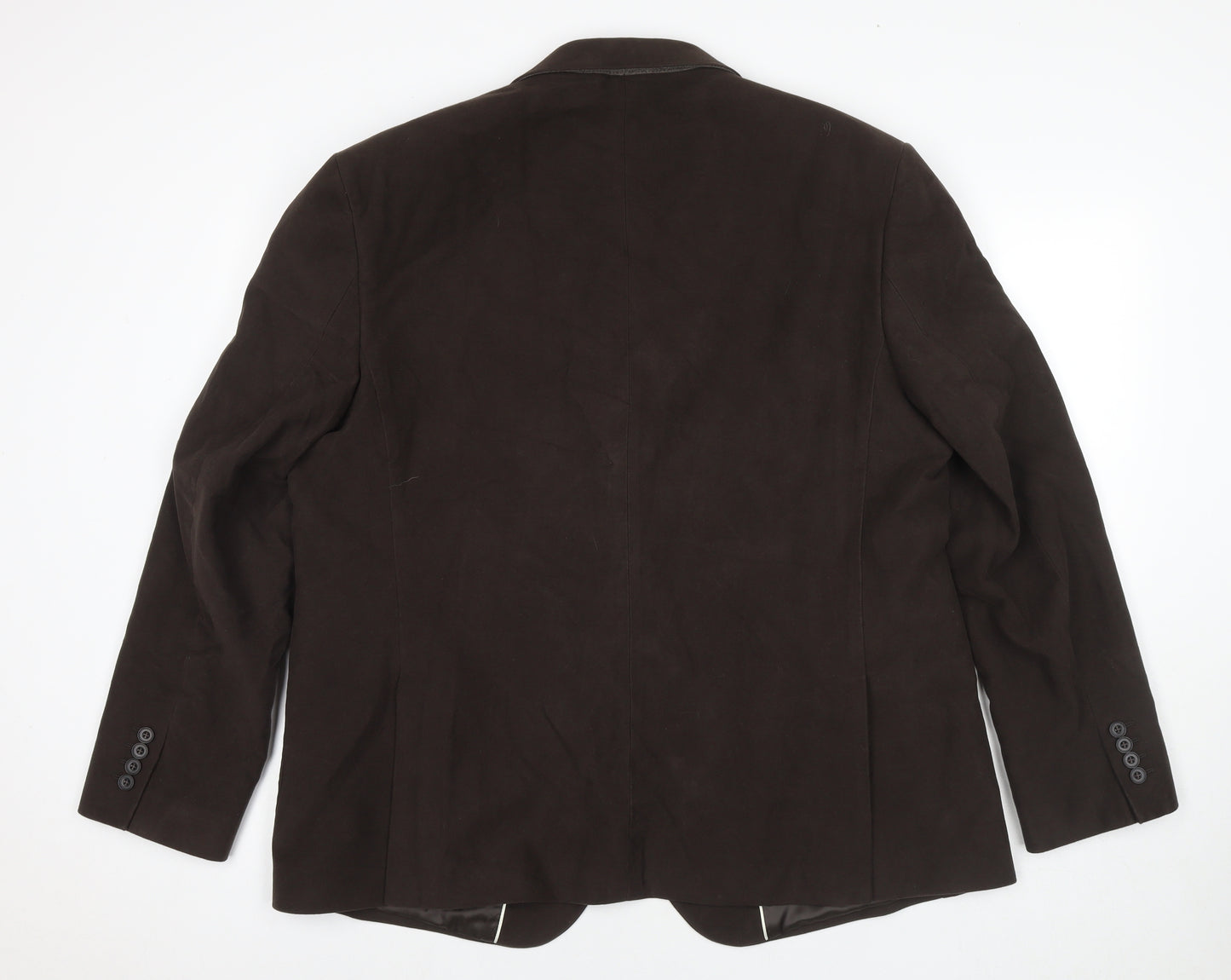 Marks and Spencer Mens Brown Cotton Jacket Suit Jacket Size 48 Regular