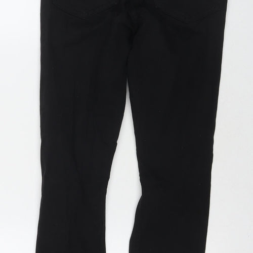 Topshop Womens Black Cotton Skinny Jeans Size 29 in L30 in Regular Zip