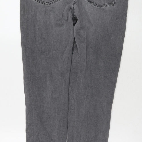 Uniqlo Mens Grey Cotton Skinny Jeans Size 32 in L32 in Regular Zip