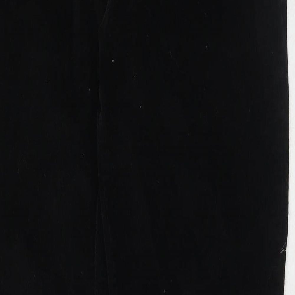 Cherokee Womens Black Cotton Trousers Size 14 L31 in Regular Zip