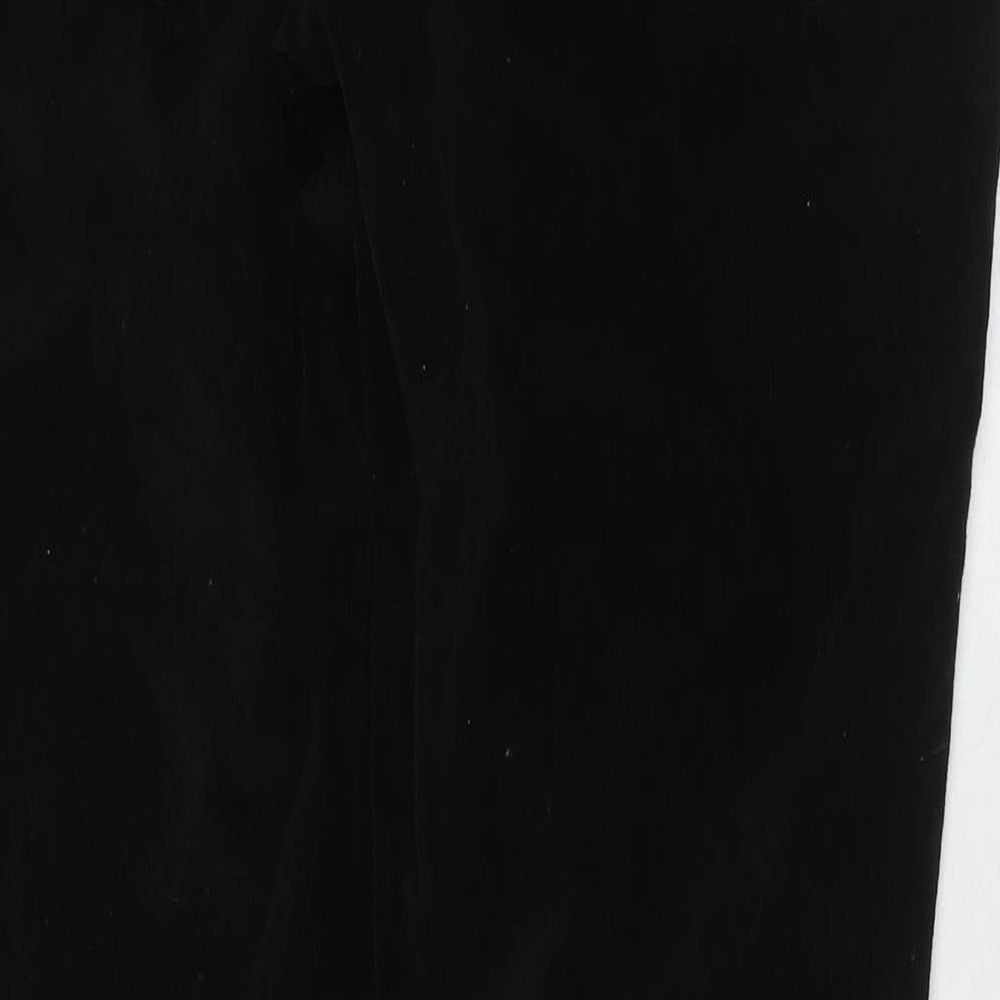 Cherokee Womens Black Cotton Trousers Size 14 L31 in Regular Zip