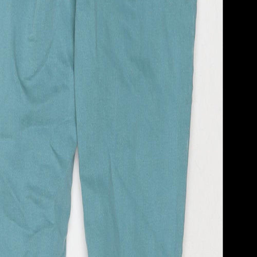 Marks and Spencer Womens Blue Cotton Skinny Jeans Size 8 L27 in Regular Zip