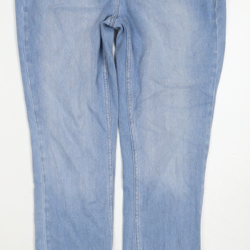 NEXT Womens Blue Cotton Skinny Jeans Size 10 L26 in Regular Zip