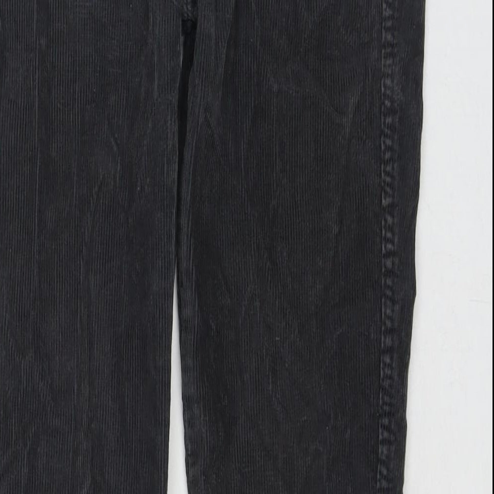 J.Galt Womens Grey Cotton Trousers Size S L30 in Regular Zip