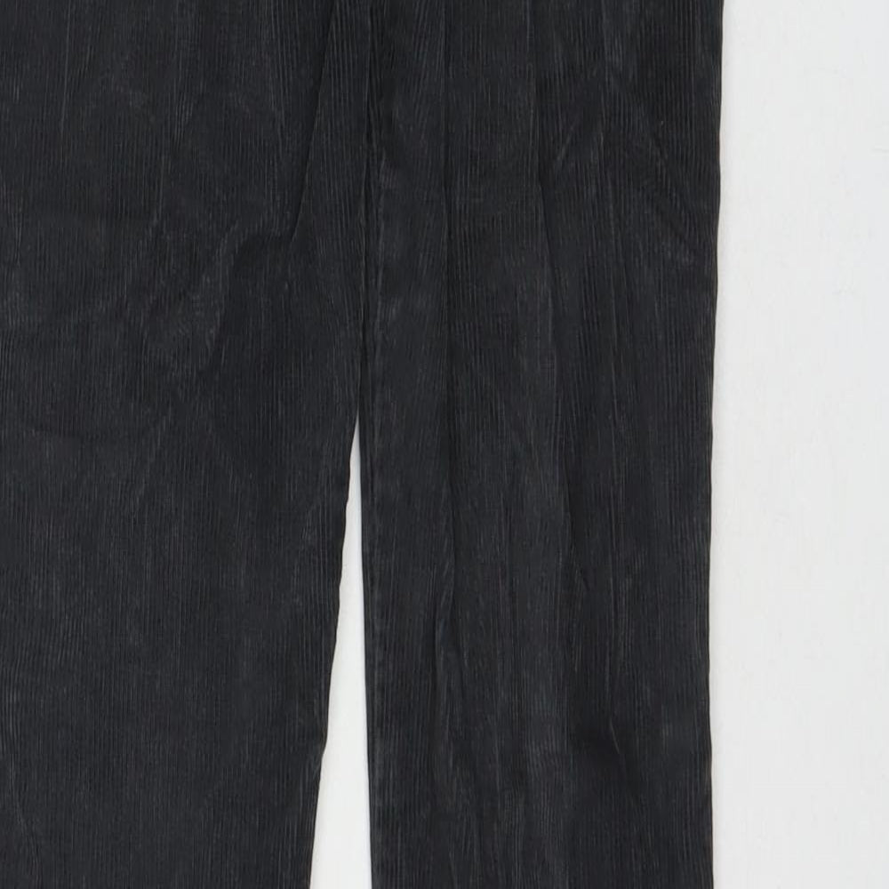 J.Galt Womens Grey Cotton Trousers Size S L30 in Regular Zip