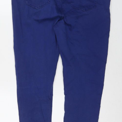 Marks and Spencer Womens Blue Cotton Jegging Jeans Size 16 L26 in Regular