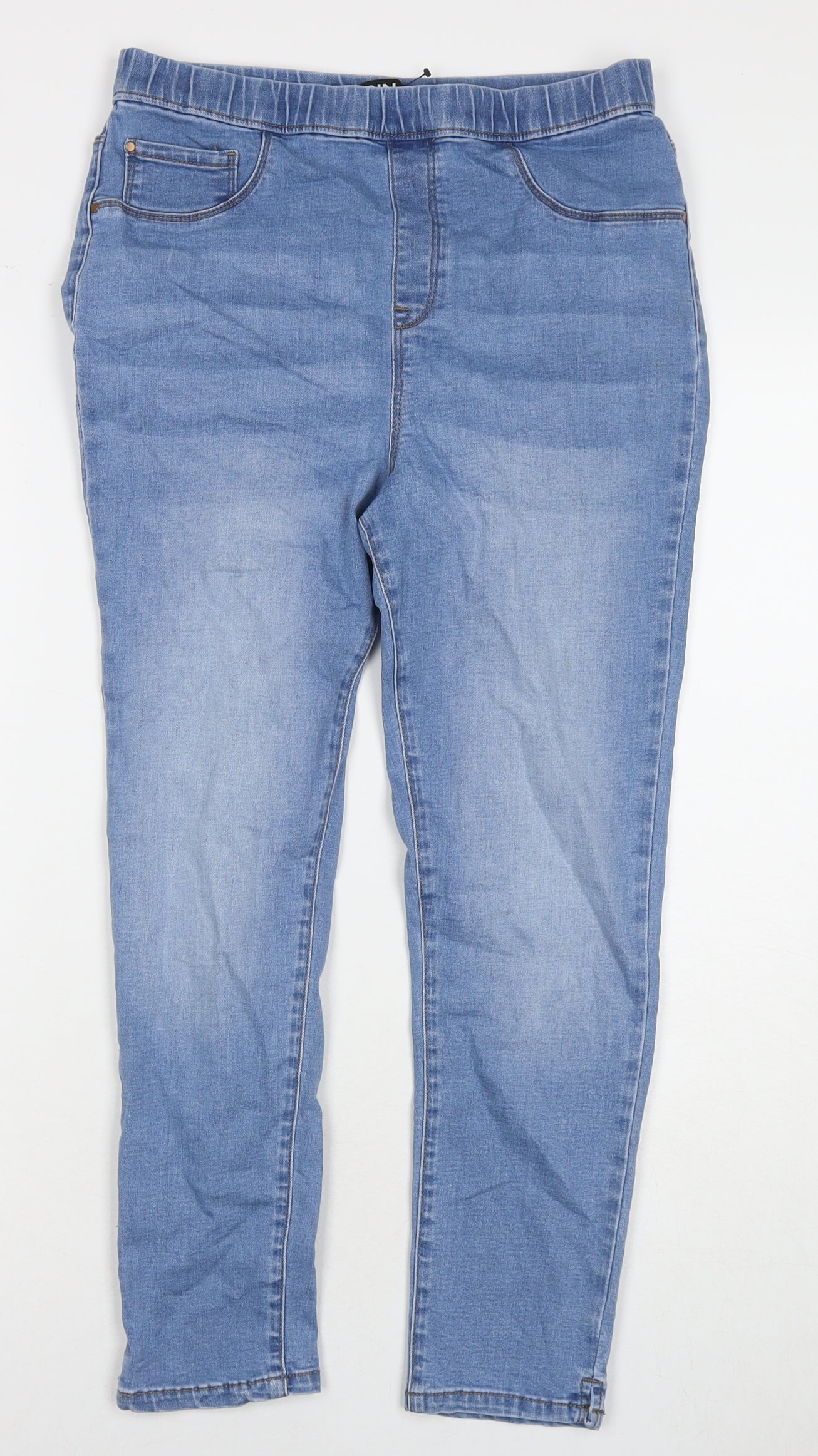 George Womens Blue Cotton Jegging Jeans Size 12 L24 in Regular