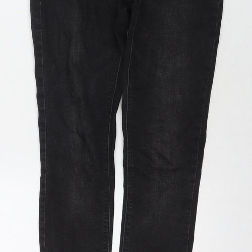 Denim & Co. Womens Black Cotton Skinny Jeans Size 10 L30 in Regular Zip