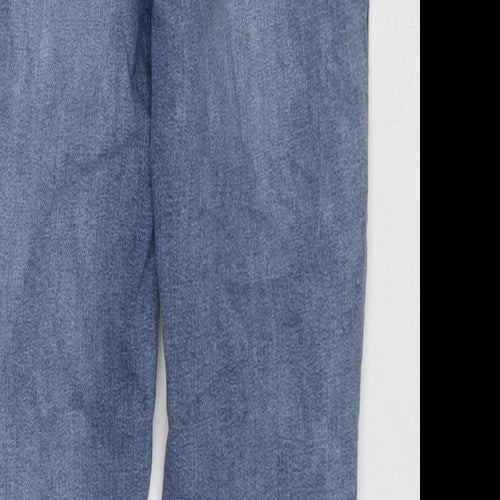 Marks and Spencer Womens Blue Cotton Jegging Jeans Size 8 L26 in Regular Zip