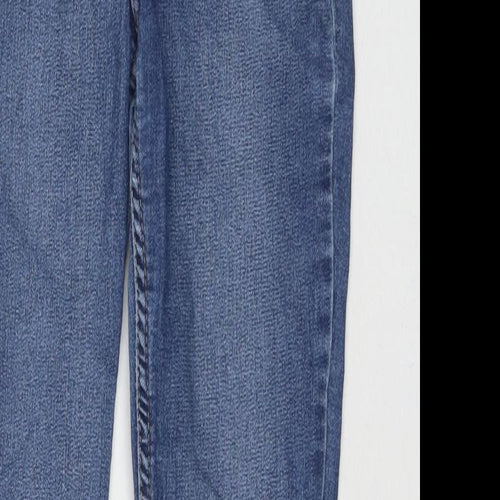 Divided by H&M Womens Blue Cotton Skinny Jeans Size 6 L26 in Regular Zip