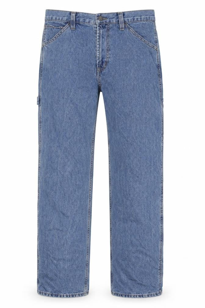 Forever 21 Mens Blue Cotton Straight Jeans Size 33 in L32 in Regular Zip