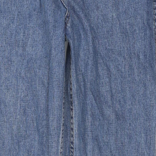 FOREVER 21 Mens Blue Cotton Straight Jeans Size 33 in L32 in Regular Zip