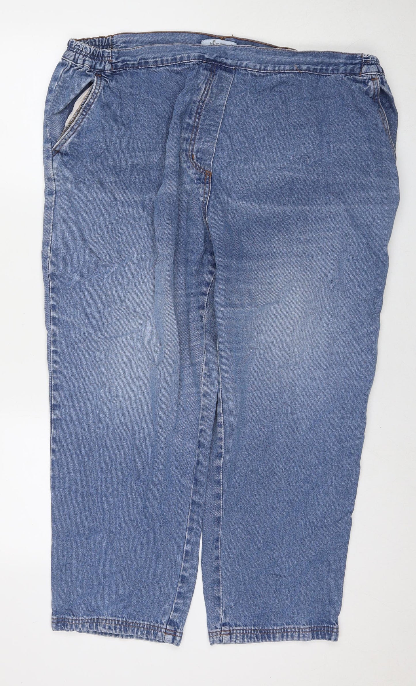 Being Casual Womens Blue Cotton Jegging Jeans Size 26 L25 in Regular